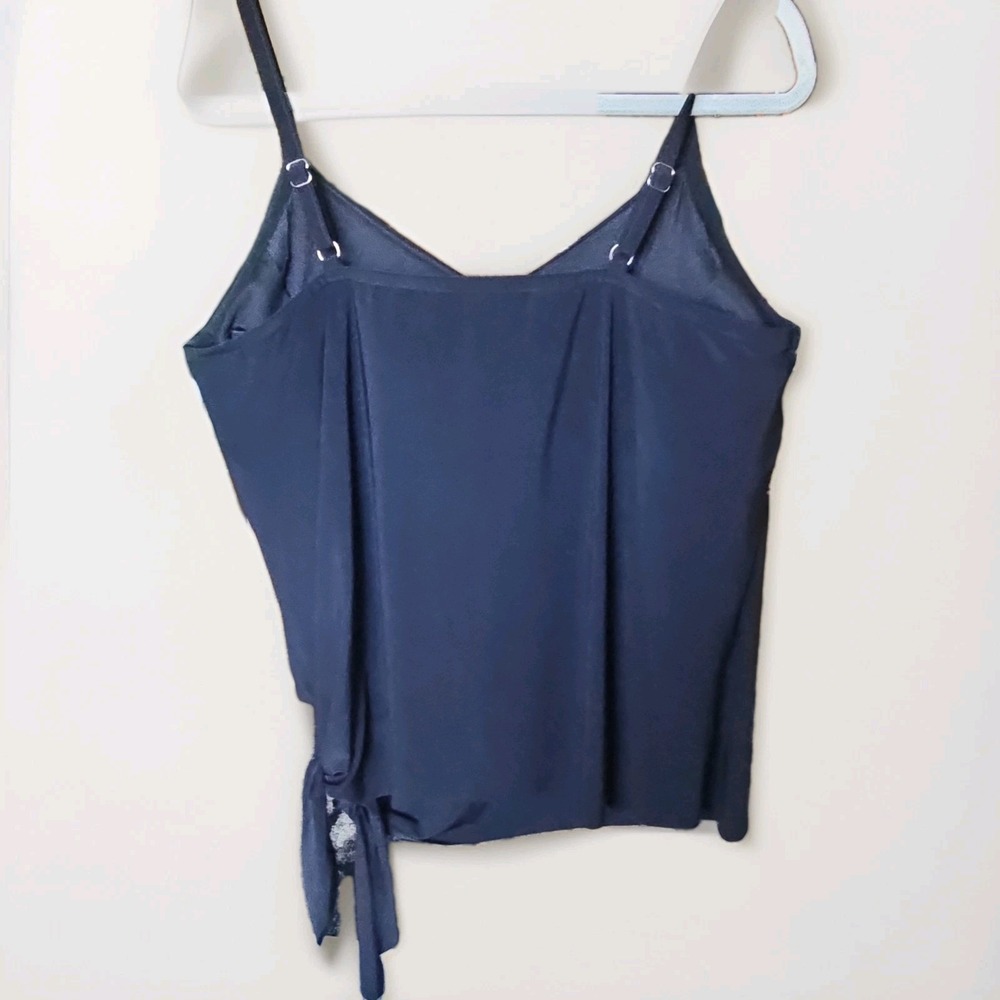 Magicsuit Side Tie Tankini Top Black Slimming Swimsuit Size 20W Vacation Beach - Picture 6 of 11